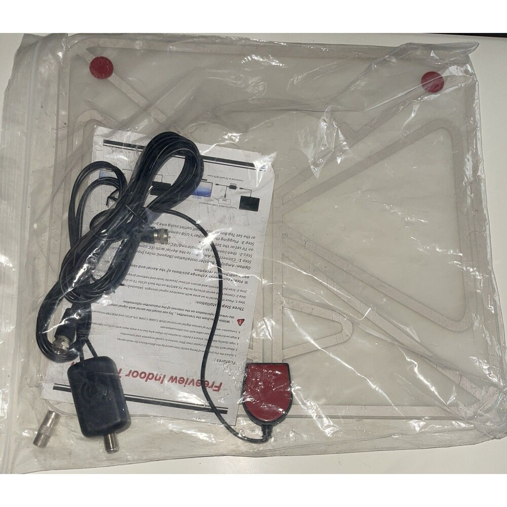 Flat Indoor Tv Antenna Aerial By Freeview Brand New!